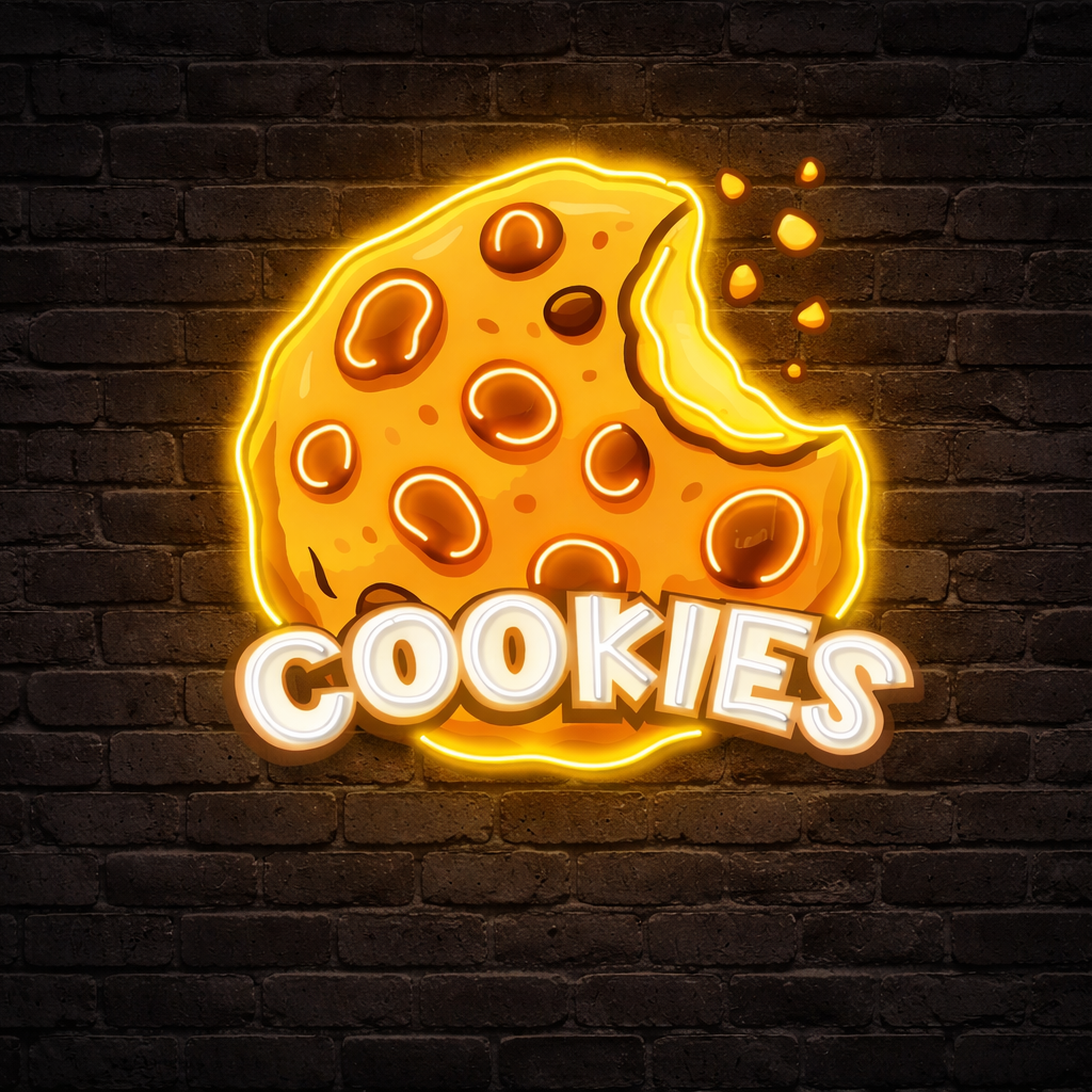 Cookie Neon Sign – Backlit Acrylic Wall Sign