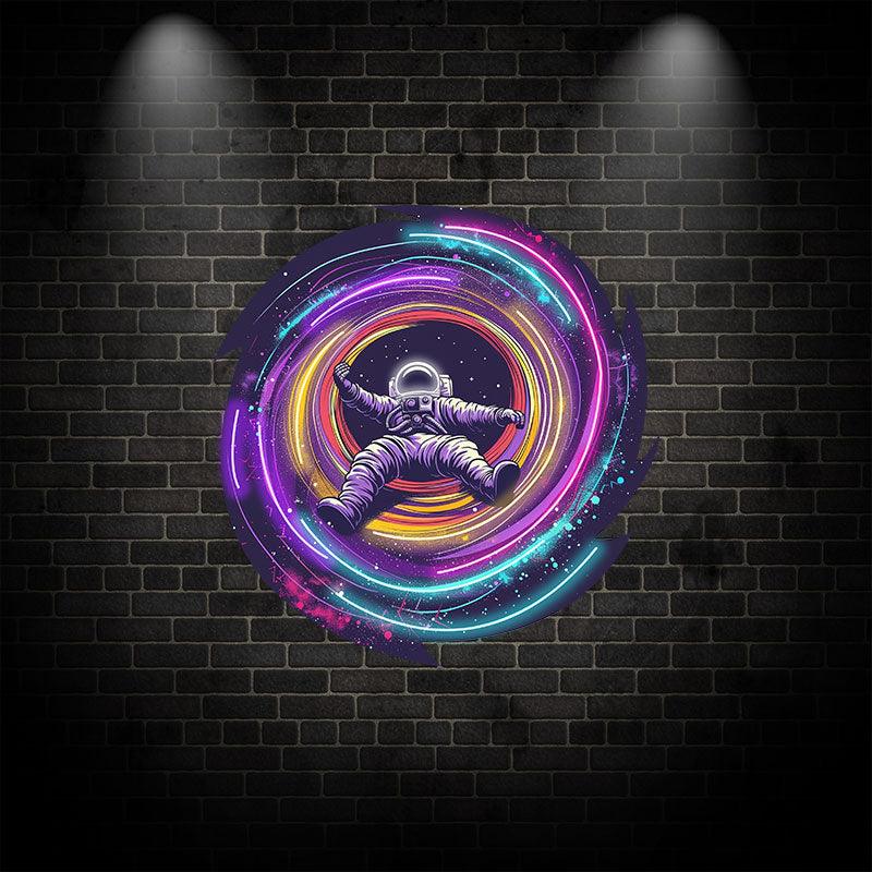 Astronaut Portal LED Neon Wall Art – Cosmic Space Neon Decor for Modern & Creative Interiors
