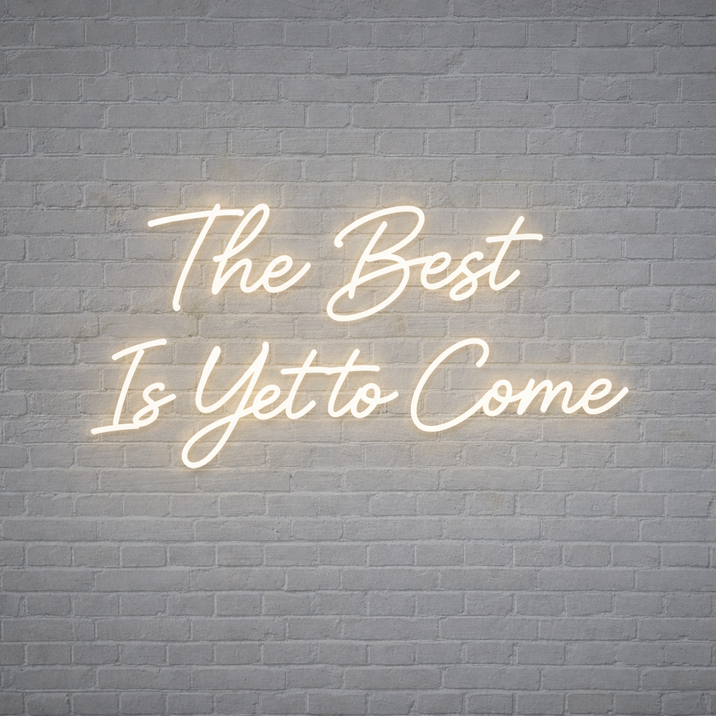 The Best Is Yet To Come LED Wedding Neon Sign – Romantic Reception Backdrop Light