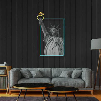 Statue of Liberty LED Neon Wall Art – Iconic New York Neon Decor for Bedrooms & Modern Interiors
