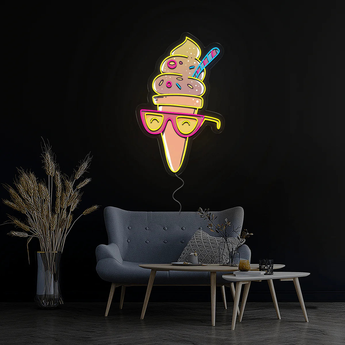 Ice Cream Artwork LED Neon Sign