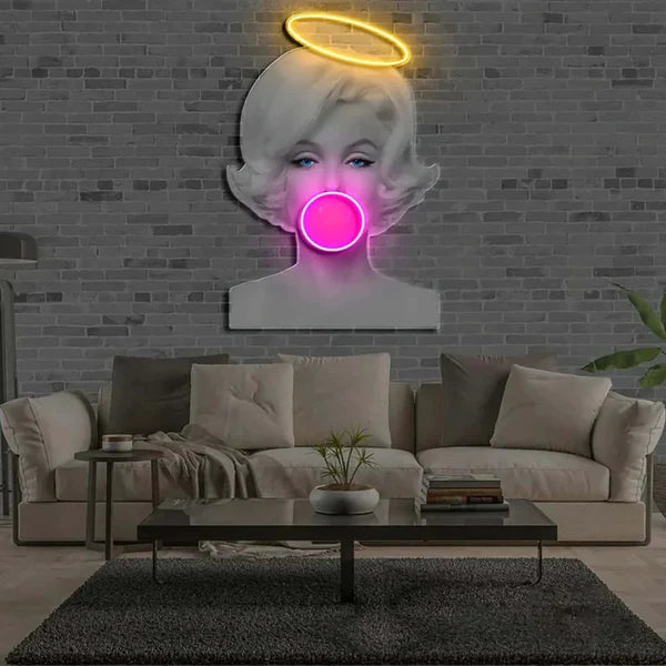 Bubble Gum – Premium Neon Artwork LED Wall Piece
