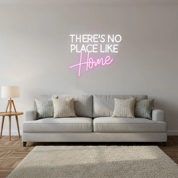There’s No Place Like Home Neon Sign – LED Wall Light for Home Decor