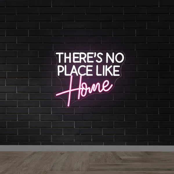 There’s No Place Like Home Neon Sign – LED Wall Light for Home Decor